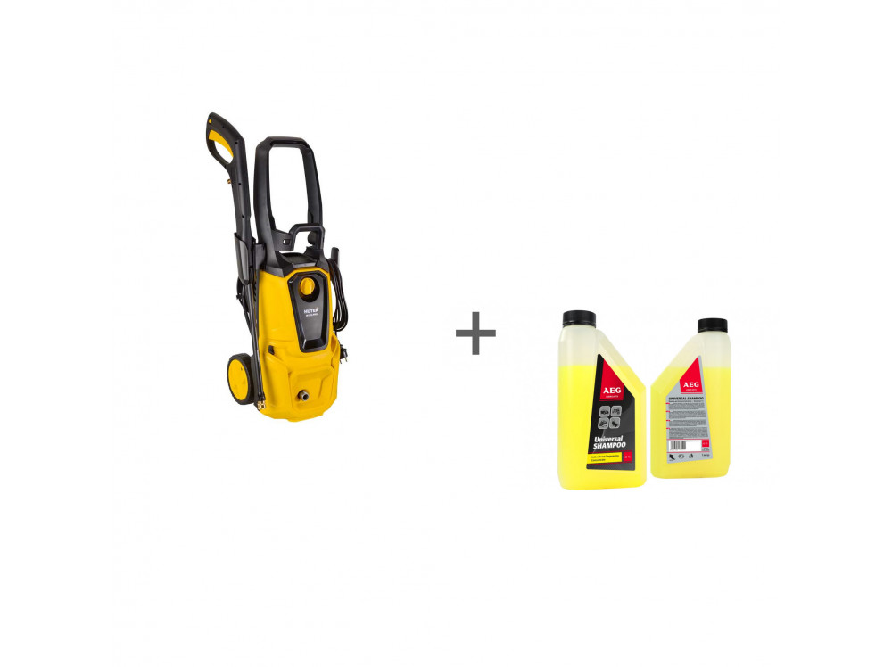 Аппарат высокого давления Huter W195-PRO + Шампунь Universal Shampoo 1 л, 2шт. в подарок! Аппарат высокого давления Huter W195-PRO + Шампунь Universal Shampoo 1 л, 2шт. в подарок!